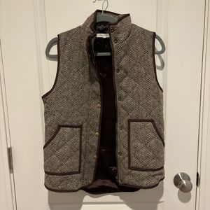 Brown Quilted Vest